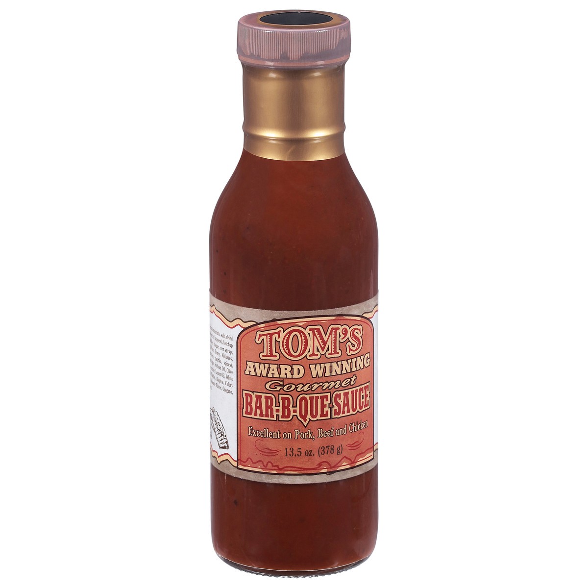 slide 5 of 15, Tom's Gourmet Bar-B-Que Sauce, 13.5 oz