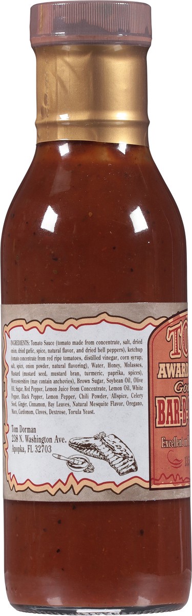 slide 2 of 15, Tom's Gourmet Bar-B-Que Sauce, 13.5 oz