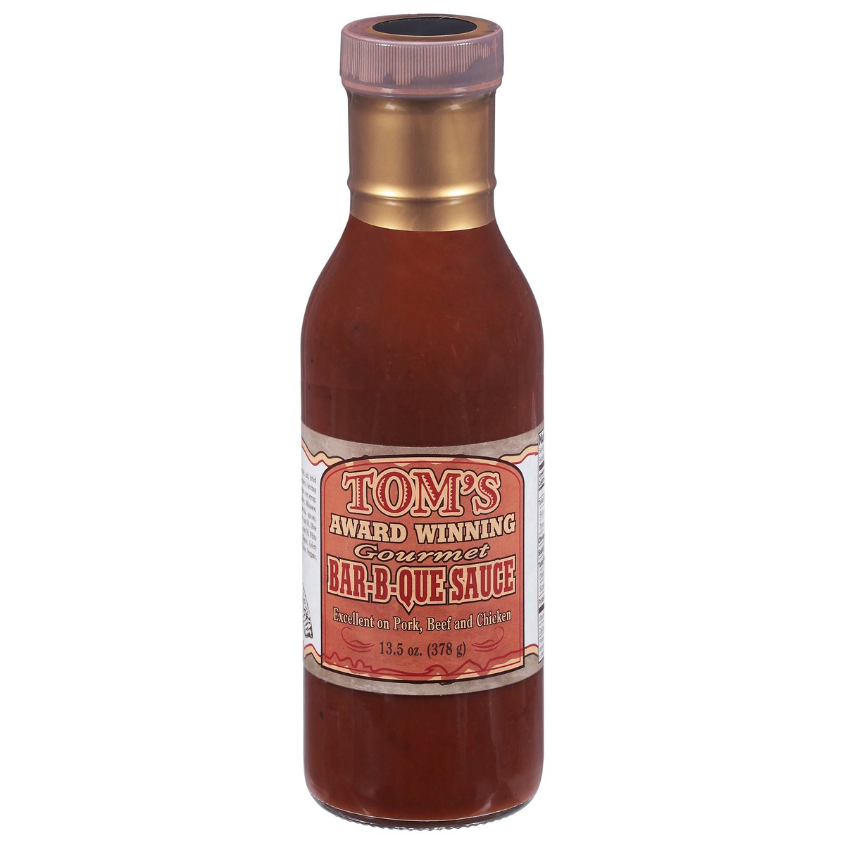 slide 3 of 15, Tom's Gourmet Bar-B-Que Sauce, 13.5 oz