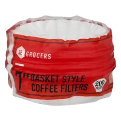 SE Grocers 7" Basket Style Coffee Filters