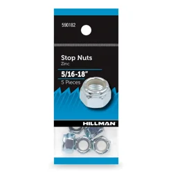 Hillman Stop Nuts Zinc 5/16-18