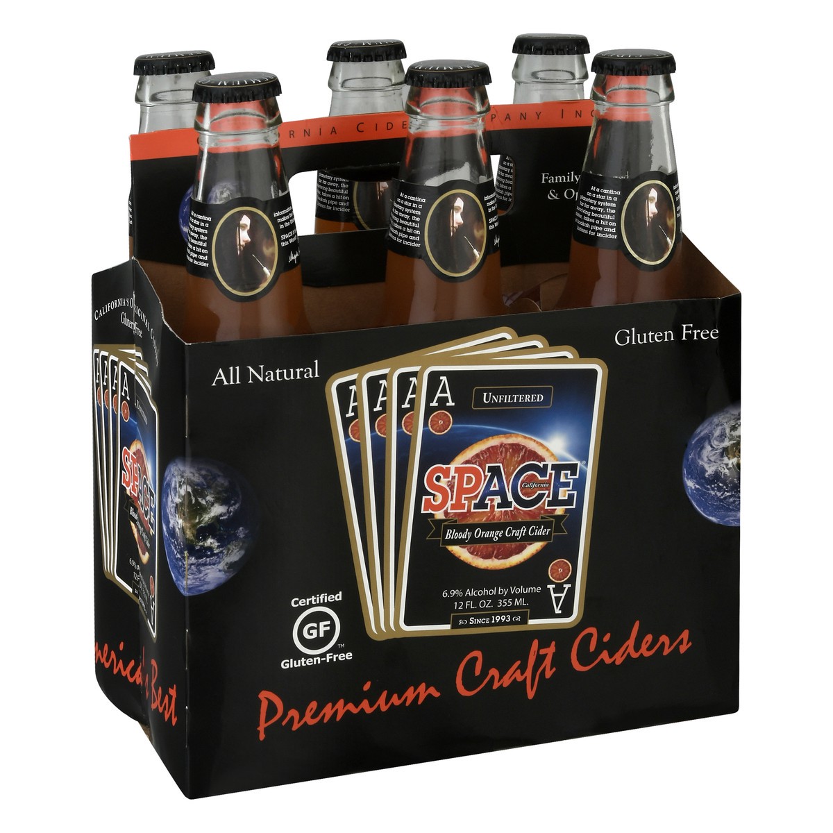 slide 2 of 9, Ace Cider Ace Blood Orange Space Cider 6Pk, 72 fl oz