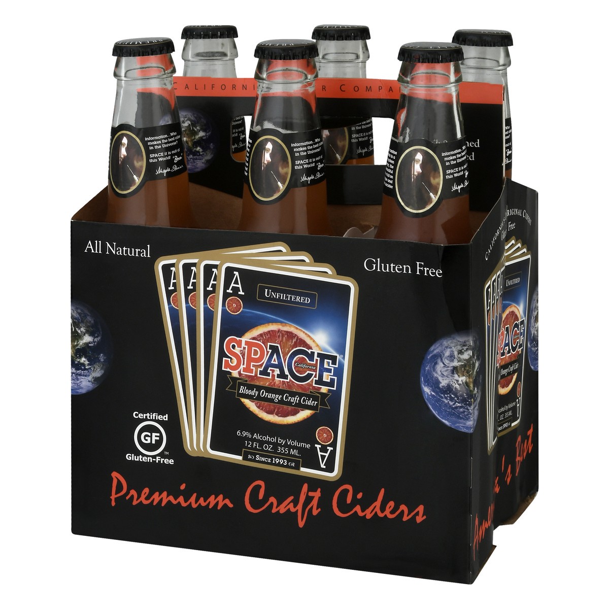 slide 3 of 9, Ace Cider Ace Blood Orange Space Cider 6Pk, 72 fl oz