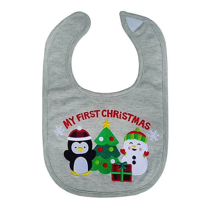 slide 1 of 4, Neat Solutions'My First Christmas' Bib, 1 ct