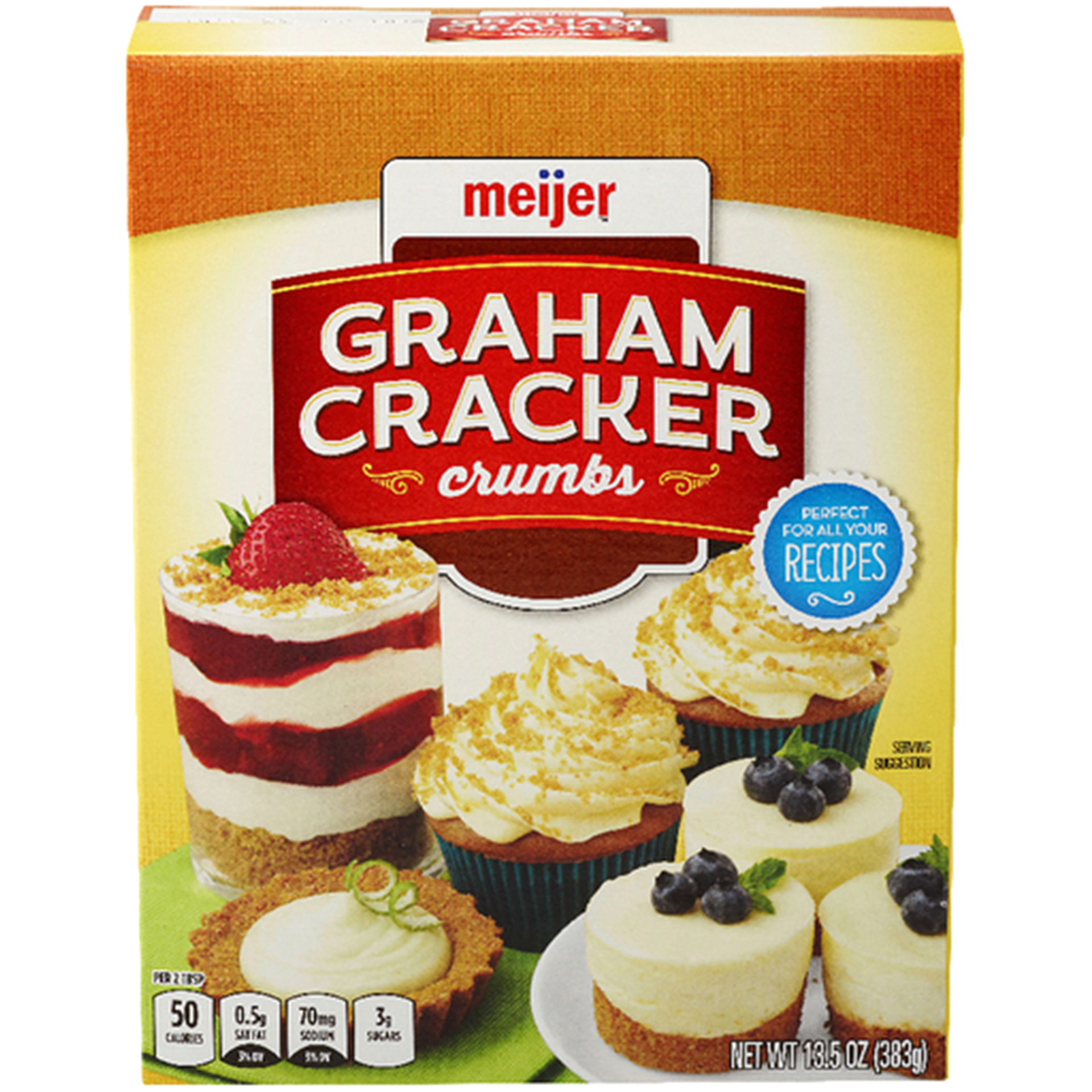 slide 1 of 3, Meijer Graham Cracker Crumbs, 13.5 oz