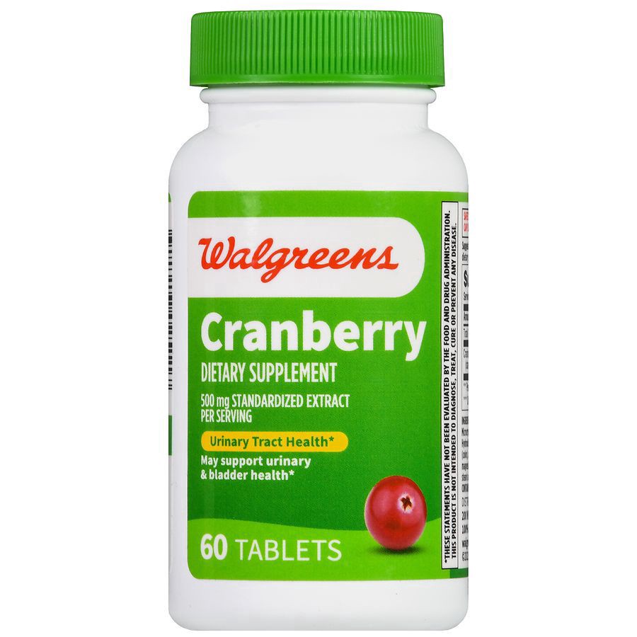 slide 2 of 5, Walgreens Cranberry 500 mg Standardized Extract, 60 ct