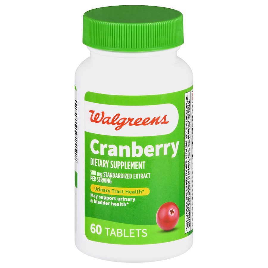 slide 1 of 5, Walgreens Cranberry 500 mg Standardized Extract, 60 ct