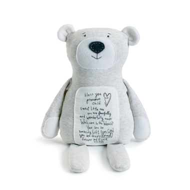 slide 1 of 1, 13" Poetic Threads Bear, 13 in