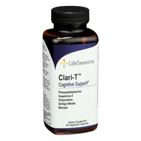 slide 1 of 1, LifeSeasons Clari-T Cognitive Support Vegicaps, 60 ct