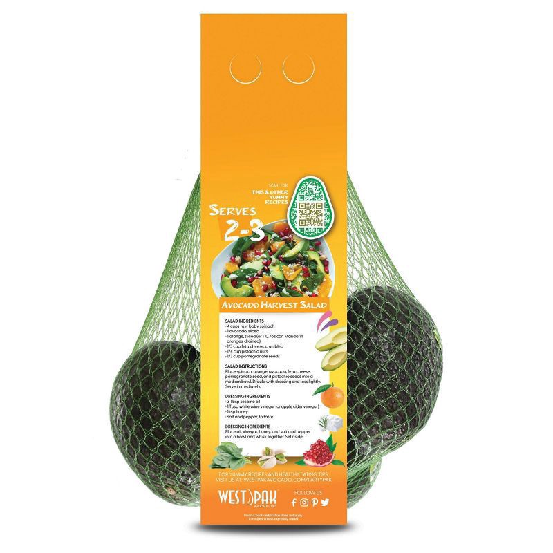 slide 3 of 3, Avocados 3Ct Bag, 3 ct