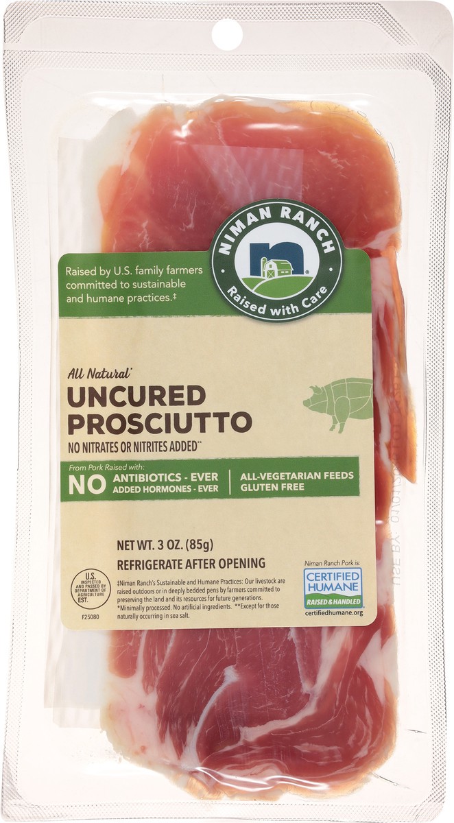 slide 7 of 13, Niman Ranch Uncured Prosciutto 3 oz, 3 oz