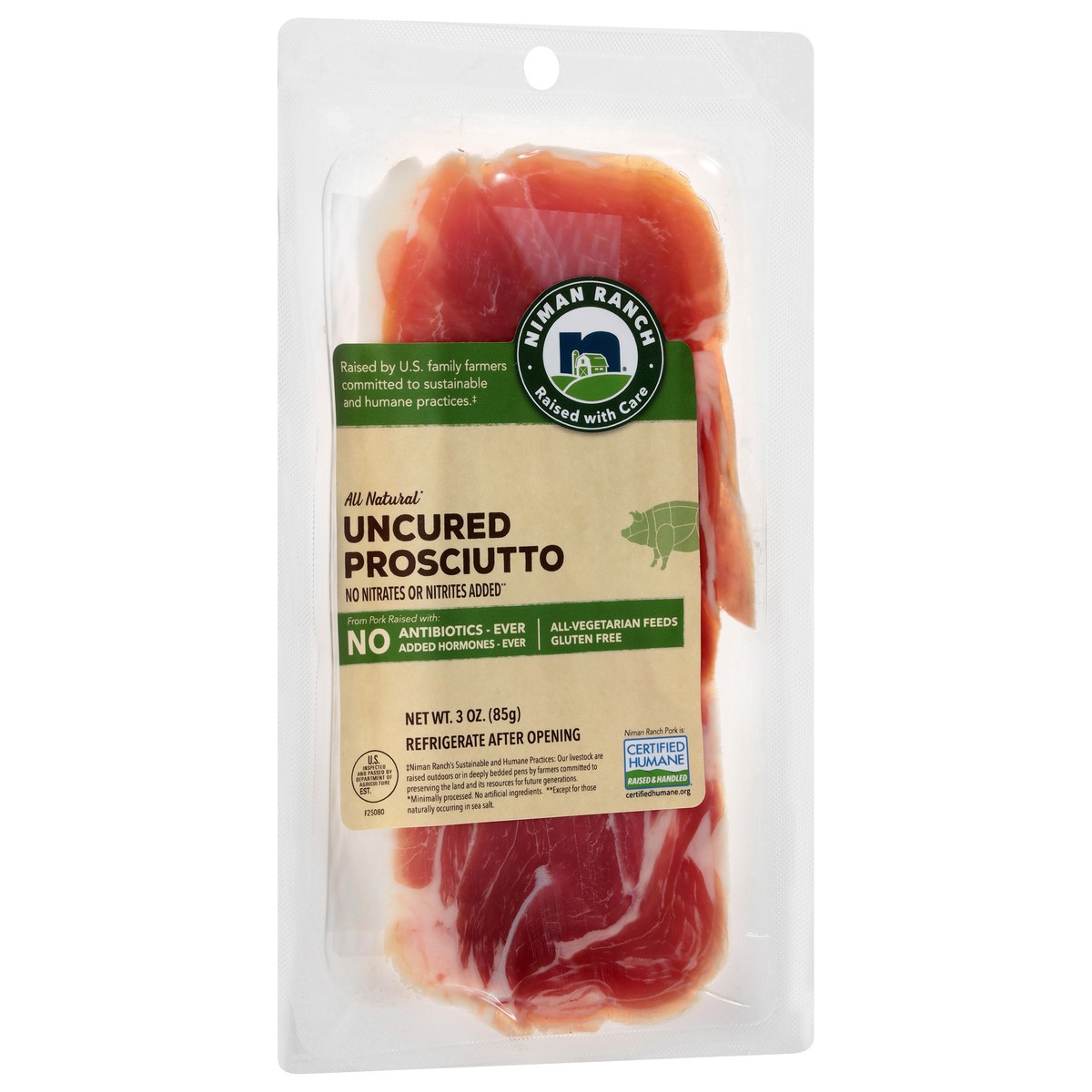slide 6 of 13, Niman Ranch Uncured Prosciutto 3 oz, 3 oz