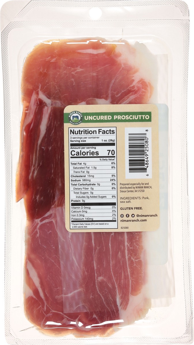 slide 10 of 13, Niman Ranch Uncured Prosciutto 3 oz, 3 oz