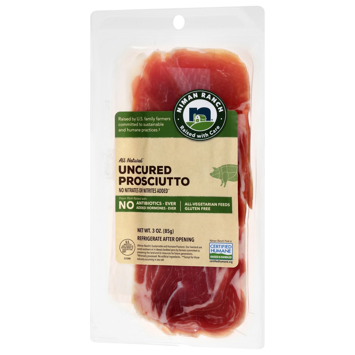 slide 4 of 13, Niman Ranch Uncured Prosciutto 3 oz, 3 oz