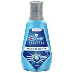 Crest Pro-Health Advanced Multi-Protection MouthwashMouth Rinse, Alcohol Free, Anticavity Fluoride, Extra Deep Clean, Fresh Mint, Contains CPC (cetylpyridinium chloride) Inactive Ingredient - 1 L (33.8 fl oz)