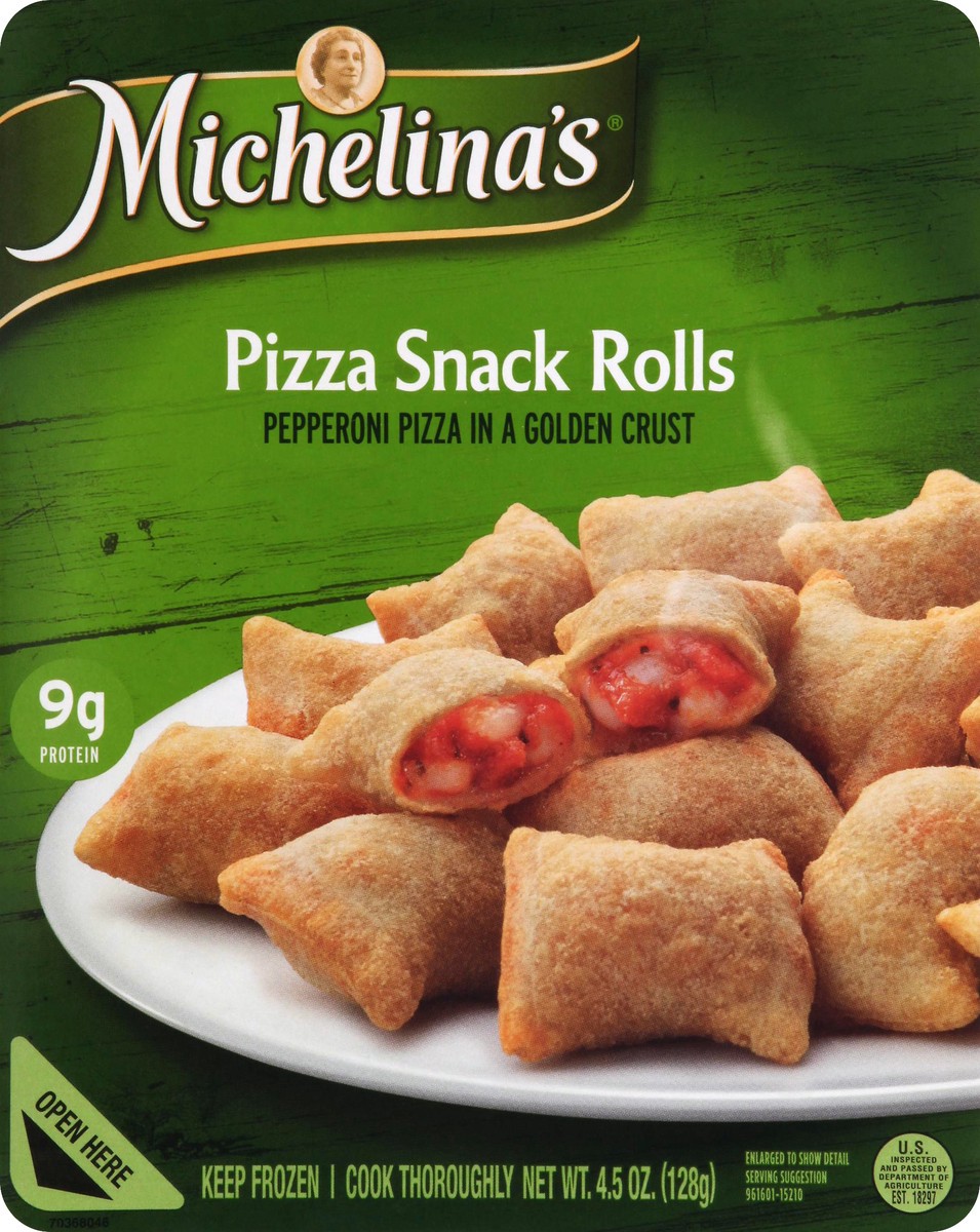 slide 6 of 7, Michelina's Pepperoni Pizza Snack Rolls 4.5 Oz. (Frozen), 4.5 oz