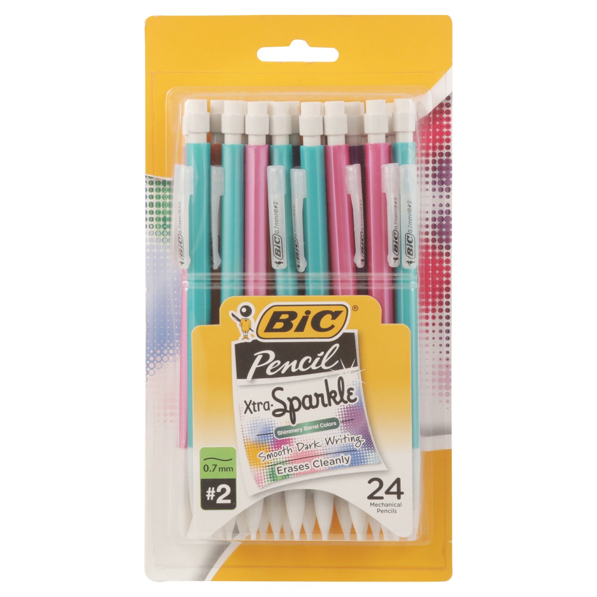 slide 1 of 9, BIC Xtra Sparkle Pencil 24 ea, 24 ct