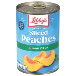 Libby's Yellow Cling Sliced Peaches in Light Syrup 15 oz