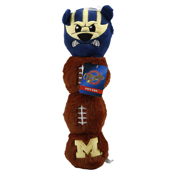 slide 1 of 1, Pets First Michigan Mascot Toy, 22 in