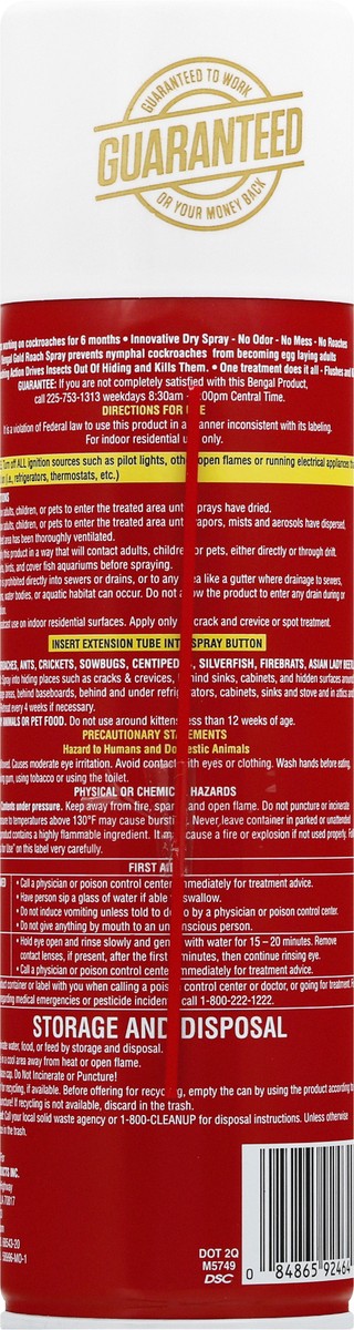 slide 6 of 9, Bengal Gold Roach Spray 11 oz, 11 oz