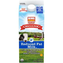 King Sooper's King Soopers City Market Organic 2% Reduced Fat Milk
