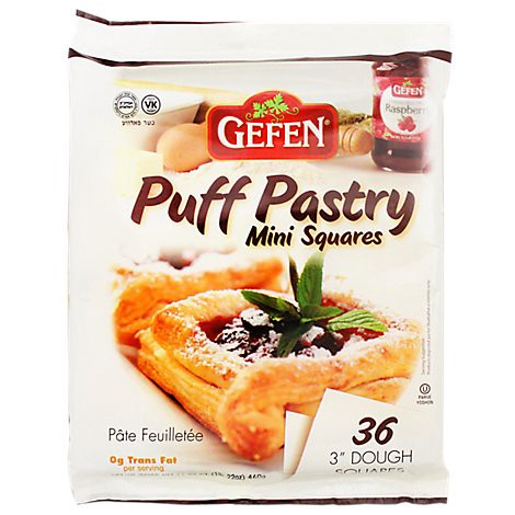 slide 1 of 1, Gefen  Puff Pastry Mini Squares, 36 ct; 16.2 oz