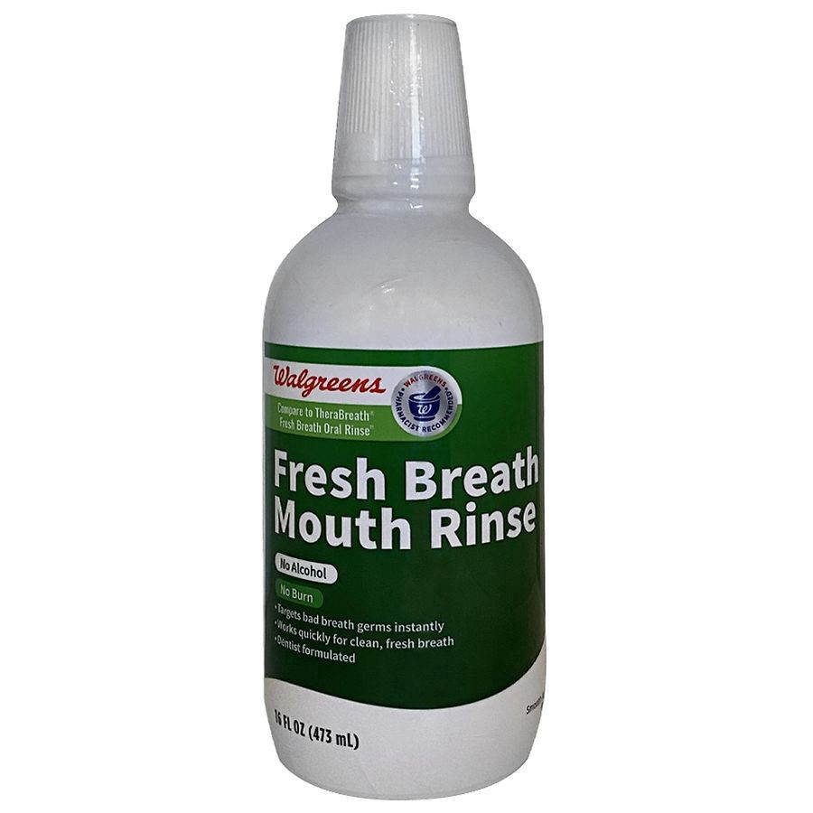 slide 1 of 1, Walgreens Fresh Breath Mouth Rinse 16 oz, 16 fl oz