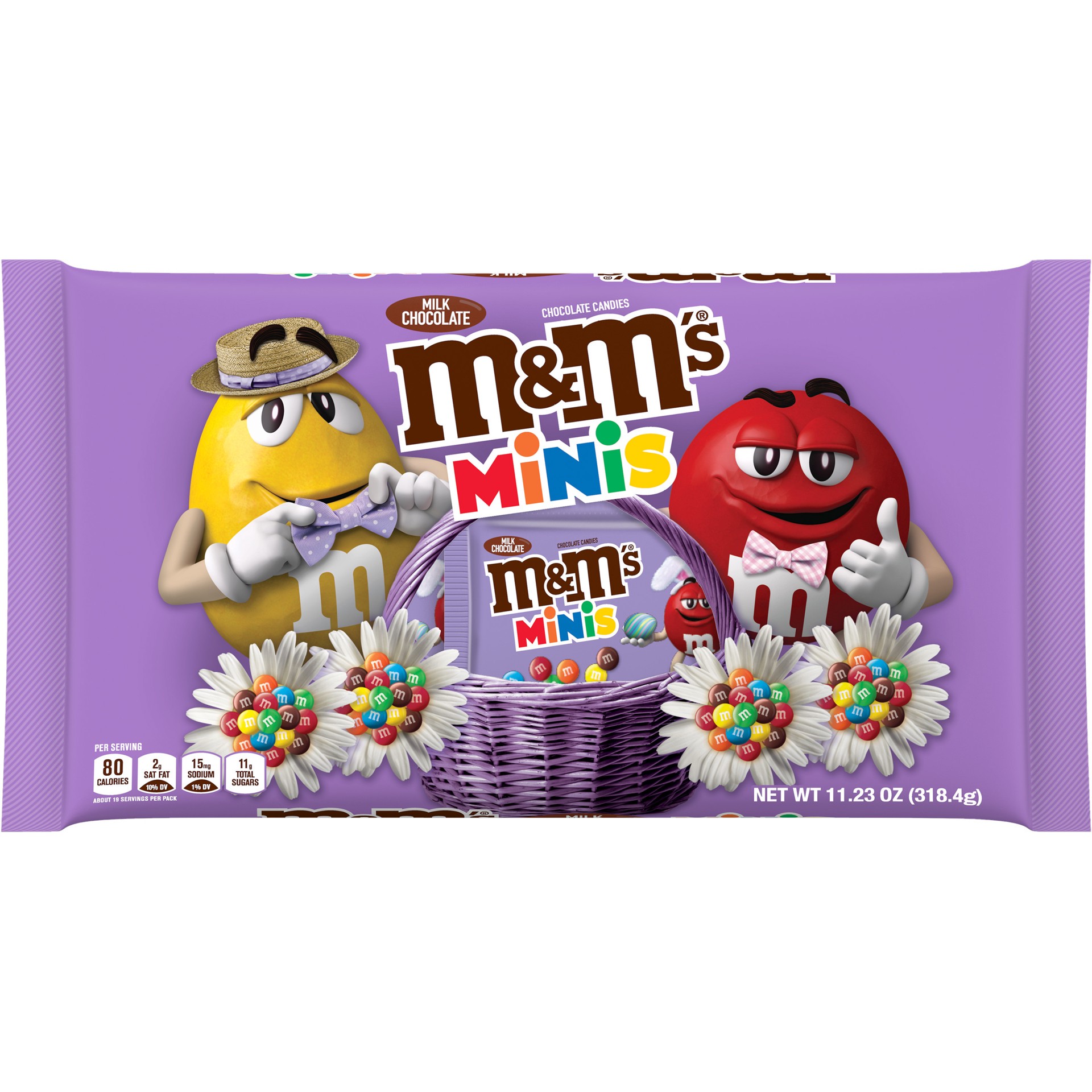slide 1 of 5, M&M's Minis Easter Milk Chocolate Candy, Easter Basket Candy, 11.23 oz Bag, 11.23 oz