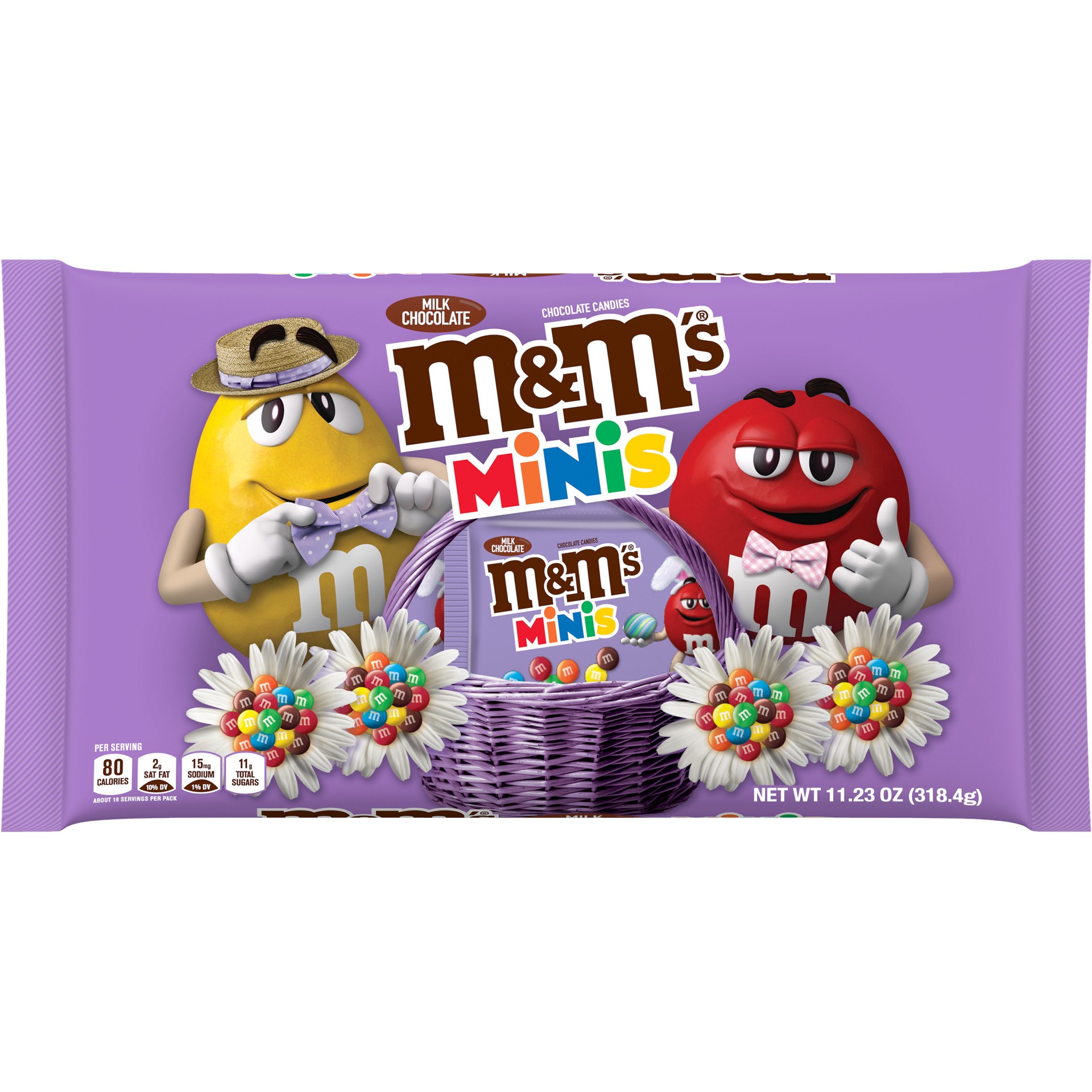 slide 1 of 5, M&M's Minis Milk Chocolate Easter Basket Stuffers, 11.23 oz Bag, 11.23 oz