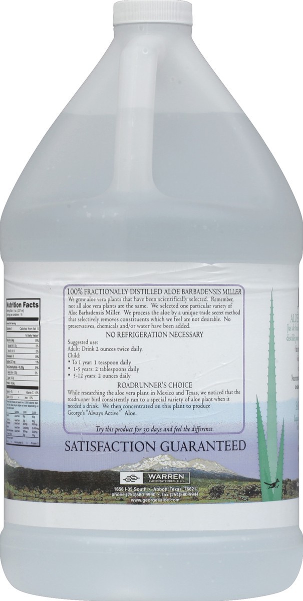 slide 3 of 4, George's Aloe Aloe Vera Liquid, 128 oz
