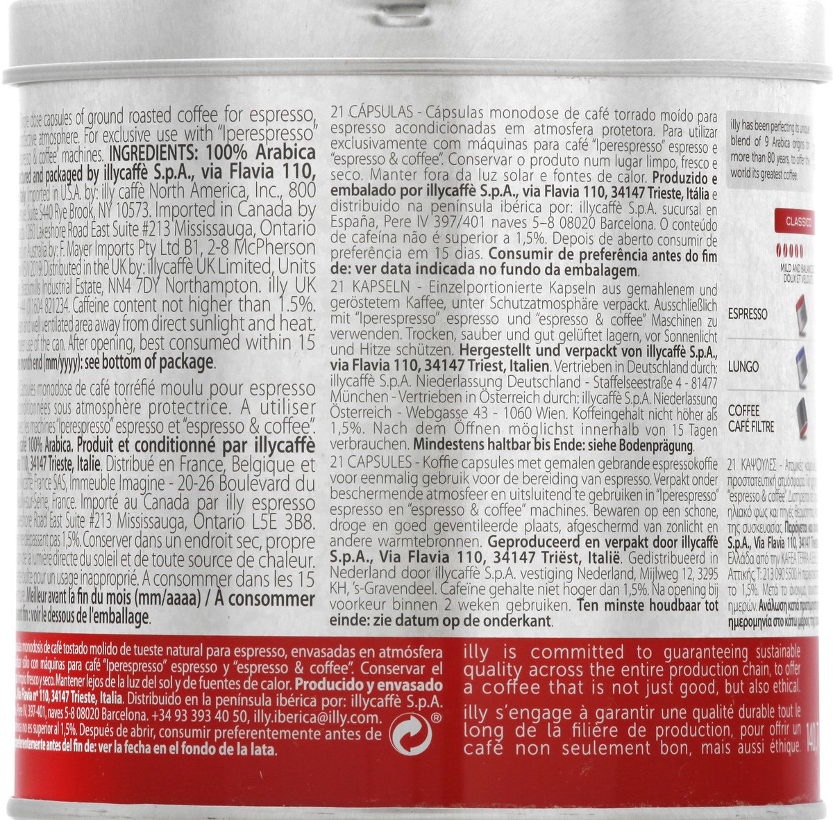 slide 6 of 12, illy Blend Classic Roast Illy Blend Espresso Capsules Classico Iperespresso - 21 ct, 21 ct