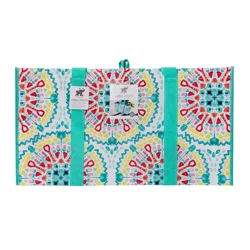 The Tough Tote Large Utility Tote Teal Medallion