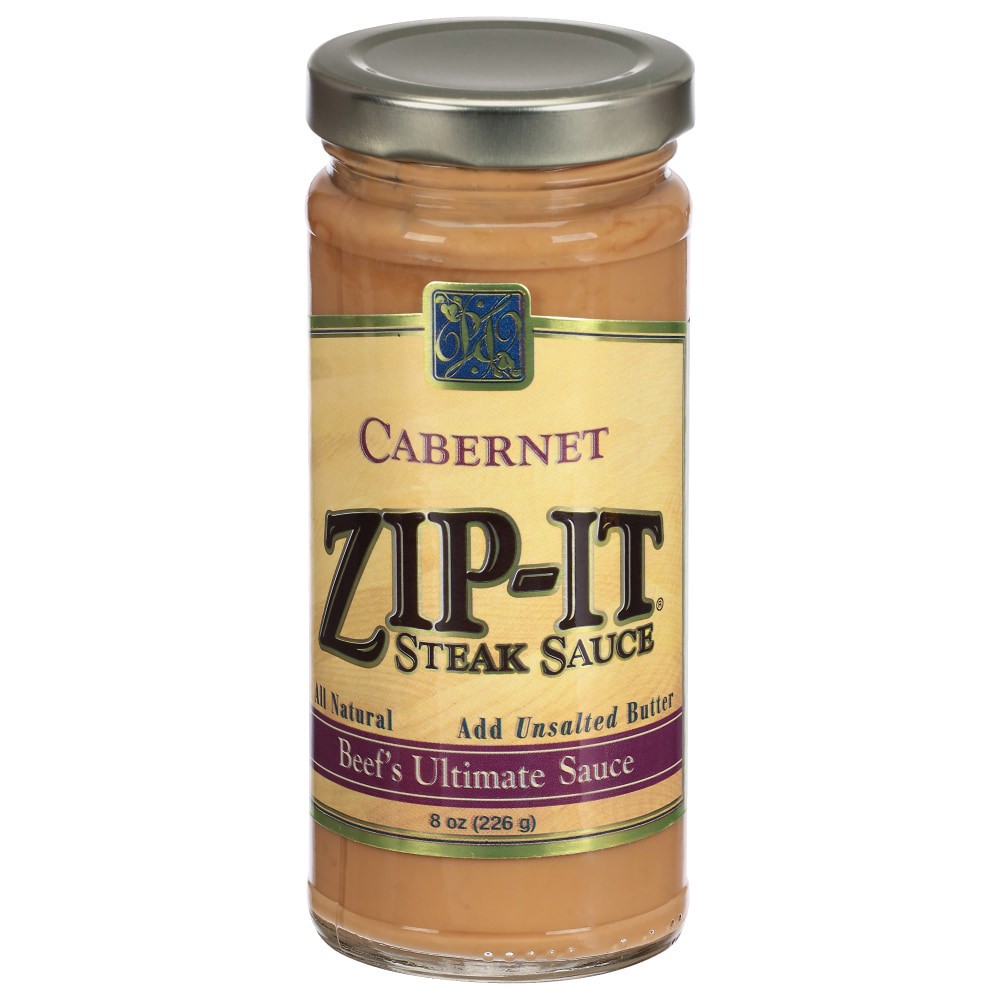 slide 1 of 2, Zip-It Cabernet Steak Sauce - 8 oz, 8 oz