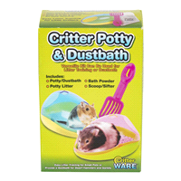 slide 7 of 9, Ware Pet Products Critter Potty Dustbath, 1 ct
