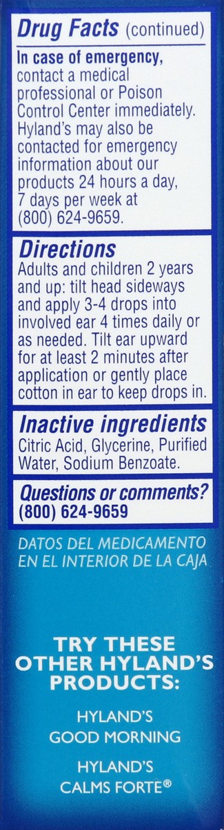 slide 2 of 10, Hyland's Earache Drops 0.33 oz, 0.33 oz