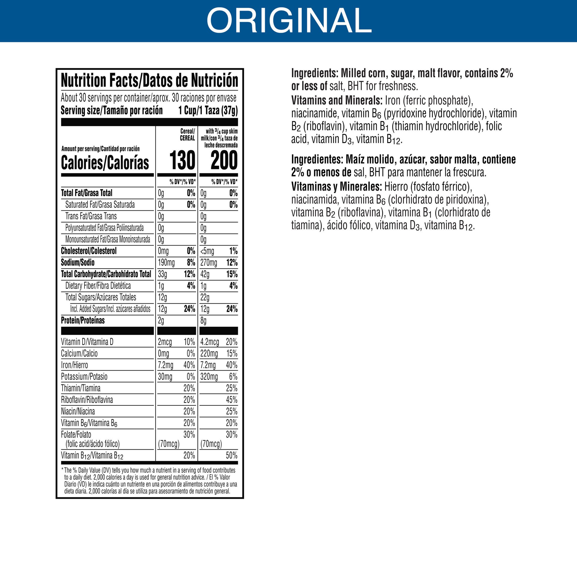 slide 3 of 5, Kellogg's Frosted Flakes Cold Breakfast Cereal, Original, 39.5 oz, 39.5 oz