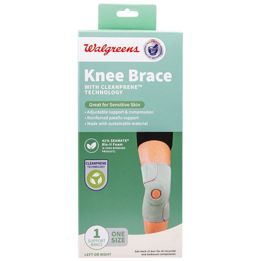 slide 1 of 4, Walgreens Cleanprene Knee Brace One Size, 1 ct