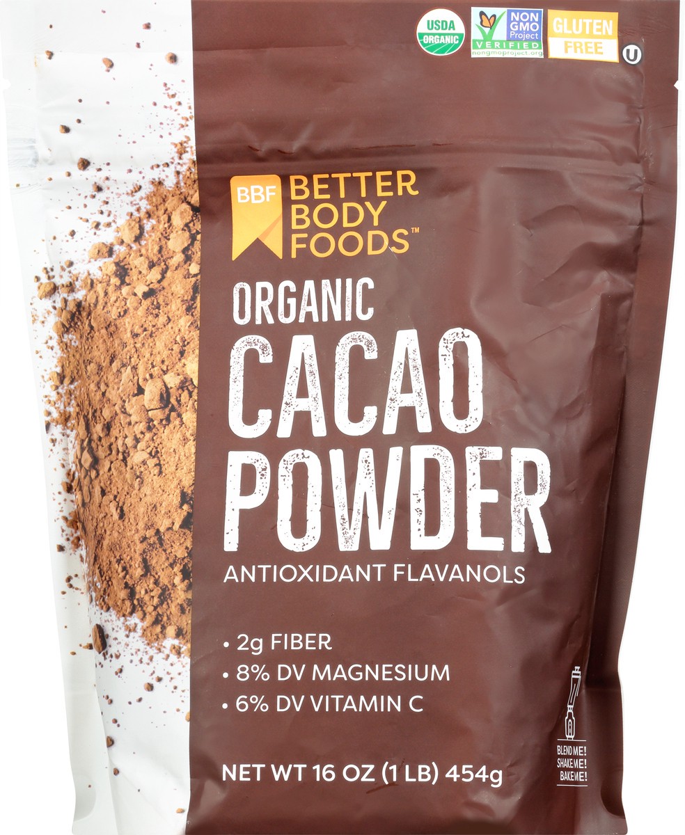 slide 3 of 12, BetterBody Foods Organic Cacao Powder 16 oz, 16 oz