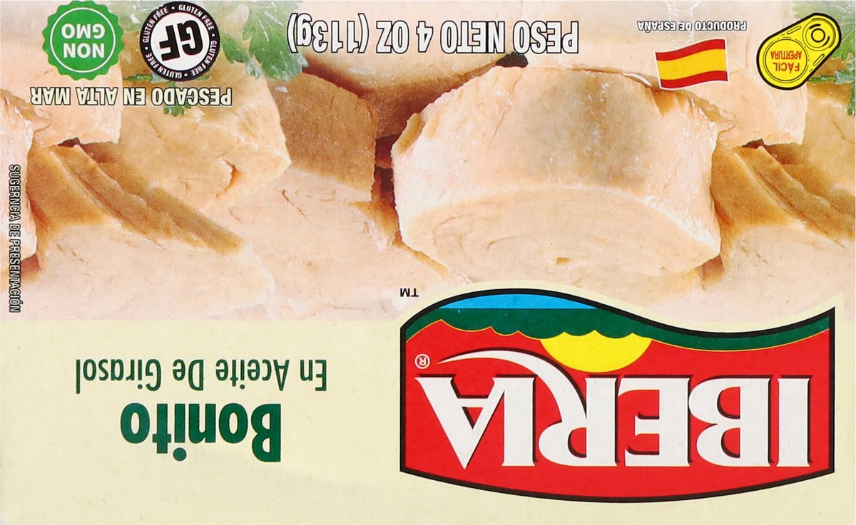 slide 7 of 14, Iberia Wild Caught Bonito in Sunflower Oil 4 oz, 4 oz