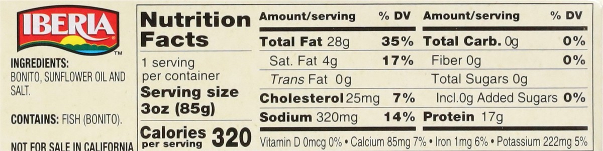 slide 12 of 14, Iberia Wild Caught Bonito in Sunflower Oil 4 oz, 4 oz