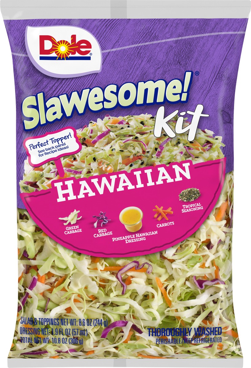 slide 4 of 6, Dole Slawesome Hawaiian Salad Kit, 11.1 oz