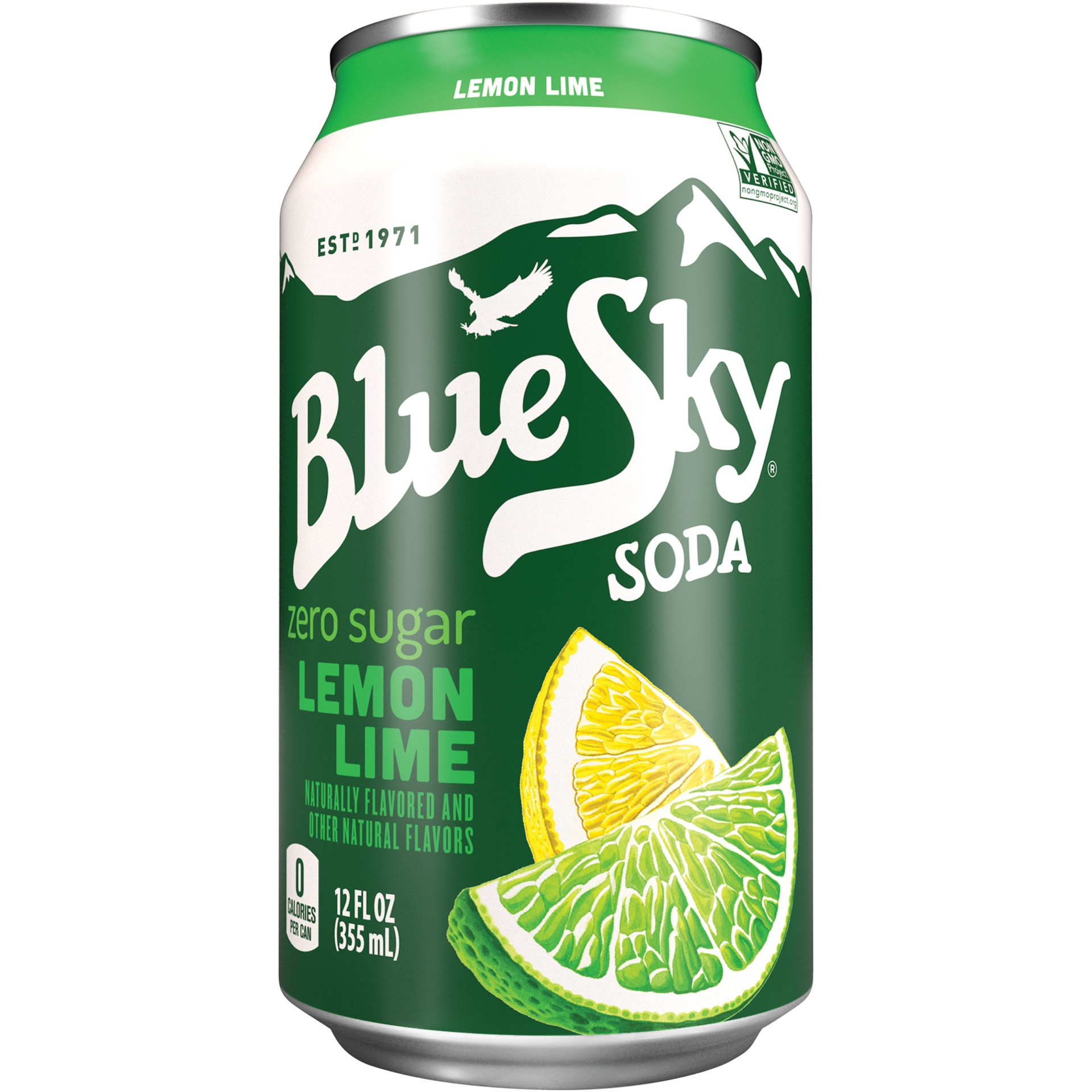 slide 2 of 2, Blue Sky Sugar Free Lemon Lime Soda, 6 ct; 12 fl oz