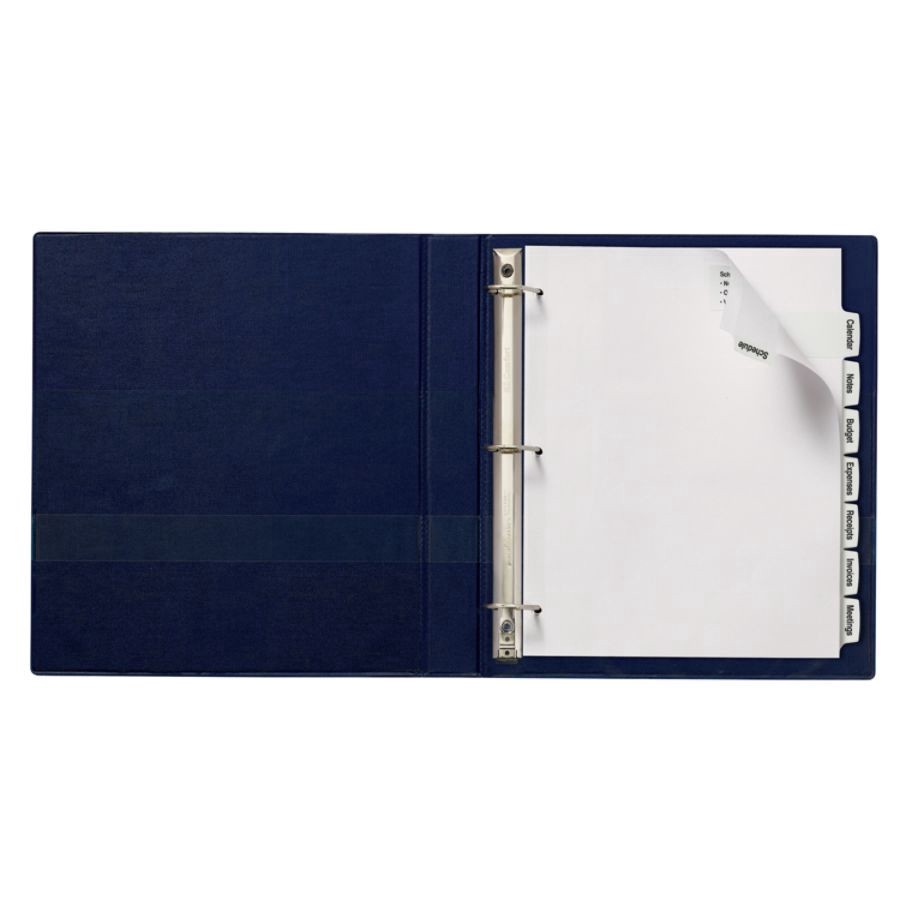 slide 2 of 10, Avery Big Tab Printable Large Label Dividers with Easy Peel, White, 8-Tab, 4 ct; 8 1/2 in x 11 in