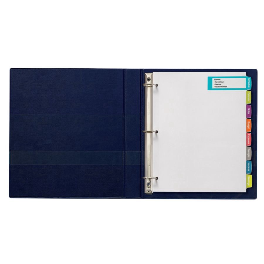 slide 4 of 10, Avery Big Tab Printable Large Label Dividers with Easy Peel, White, 8-Tab, 4 ct; 8 1/2 in x 11 in