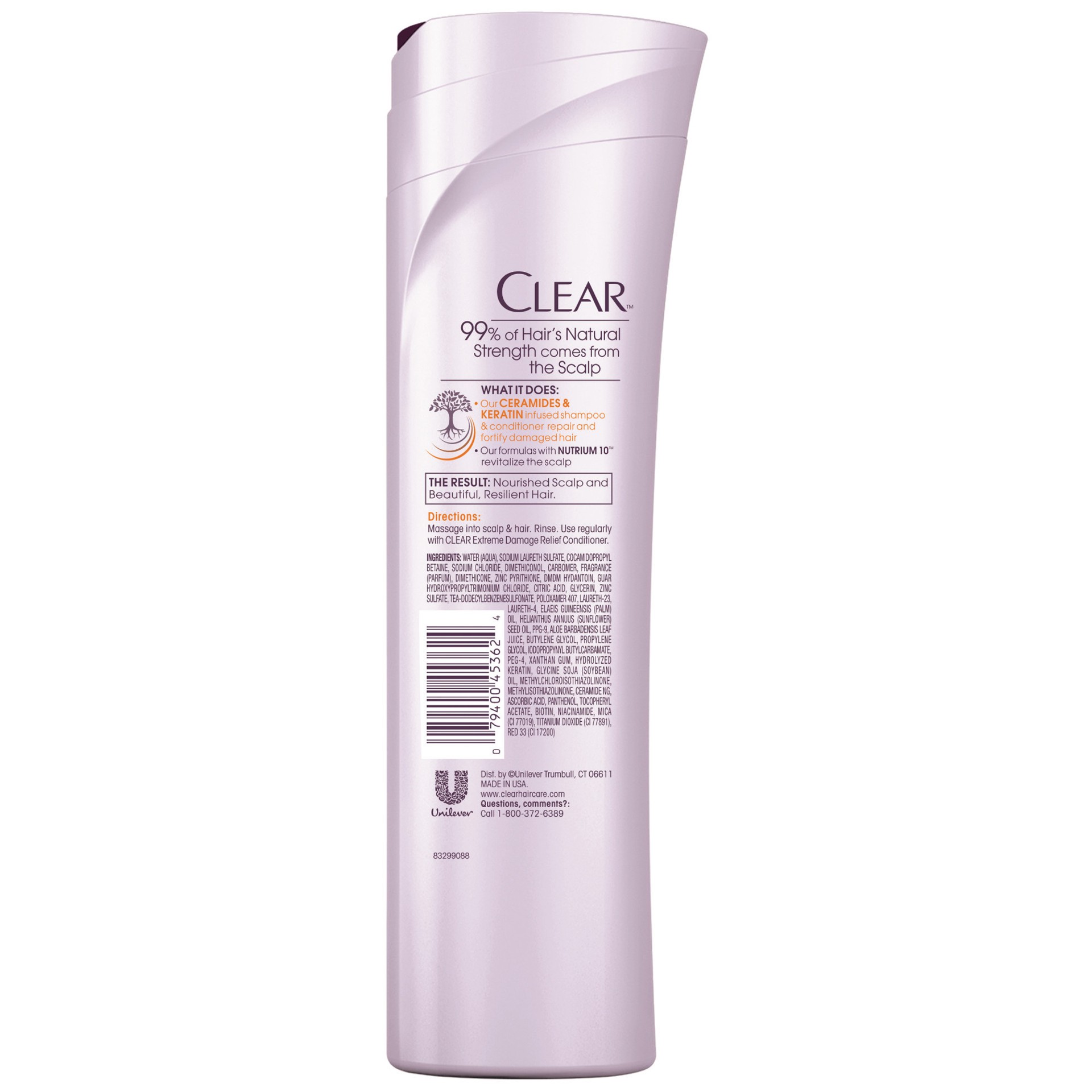 slide 2 of 3, Clear Shampoo Extreme Damage Relief, 12.9 oz, 12.9 oz