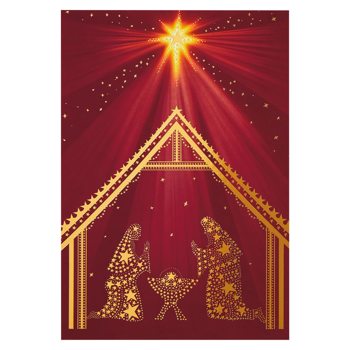 slide 1 of 1, Hallmark Boxed Christmas Cards, Star Shining on Nativity, 16 ct., 1 ea