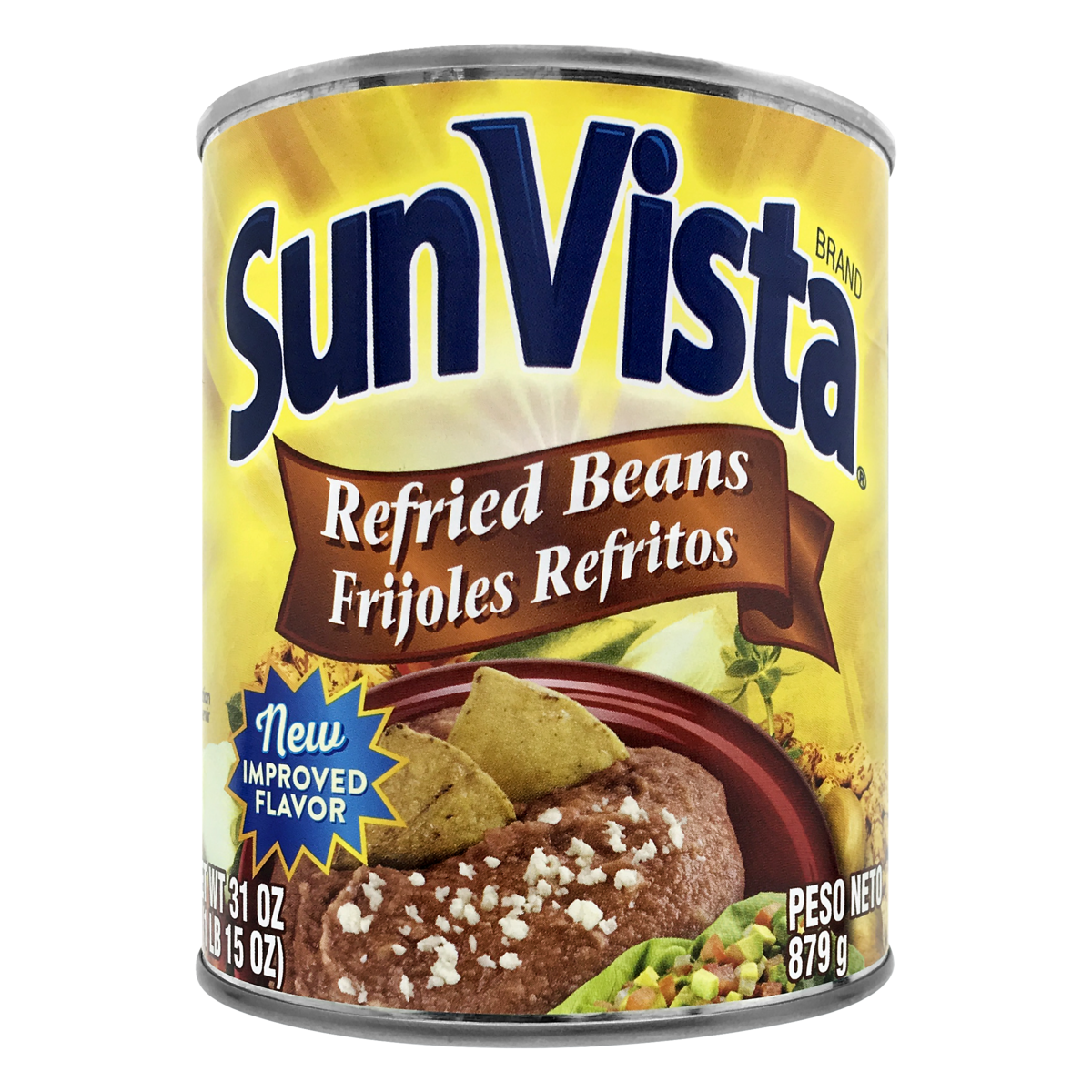 slide 1 of 4, Sun Vista Refried Beans, 31 oz