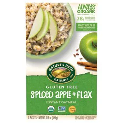 Nature's Path Organic Apple Cinnamon Gluten Free Oatmeal 11oz Box