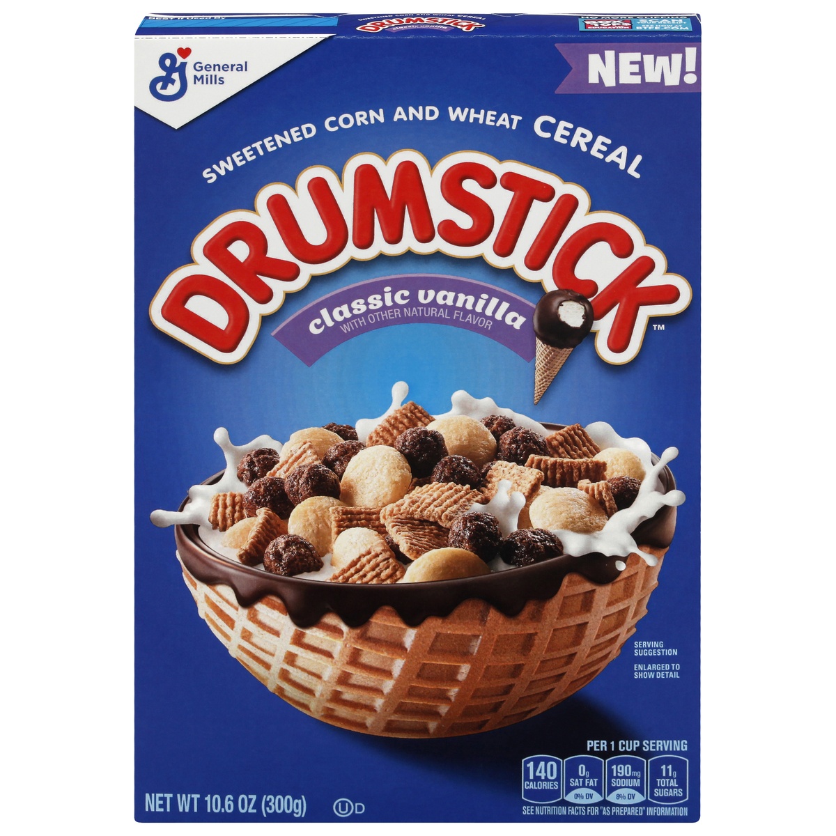 slide 1 of 1, General Mills Gen Mill G/Mills Cereal Drumstick Vanilla, 10.6 oz