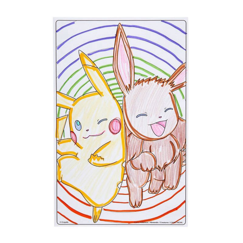 slide 3 of 7, Crayola Giant Pokemon Coloring Pages 18 ea, 18 ct